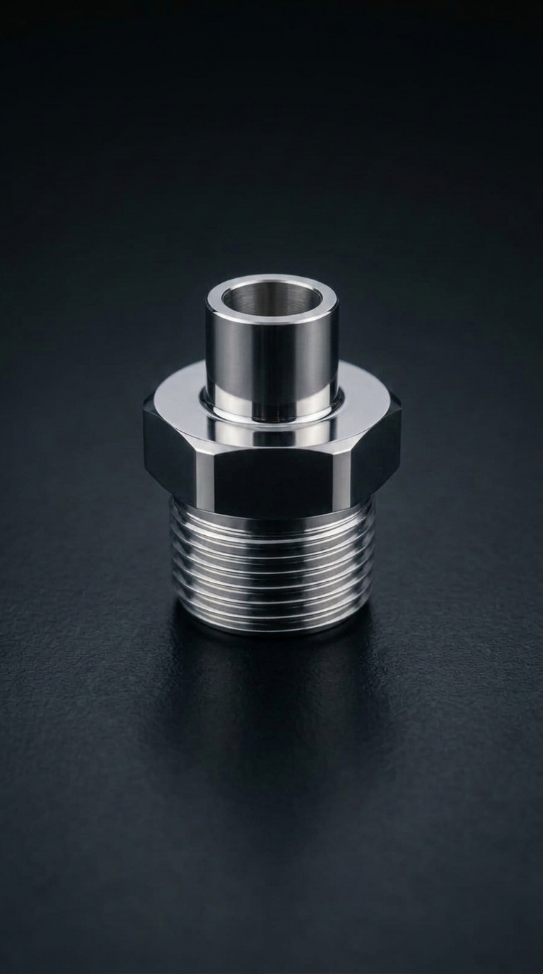 SS316L aseptic NAC connector body